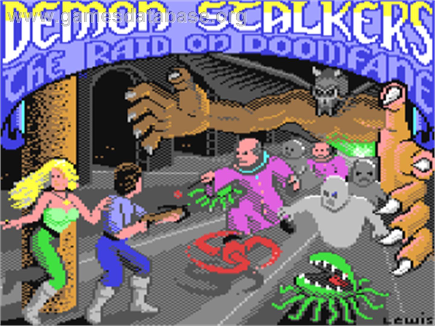 Demon Stalkers - Commodore 64 - Artwork - Title Screen