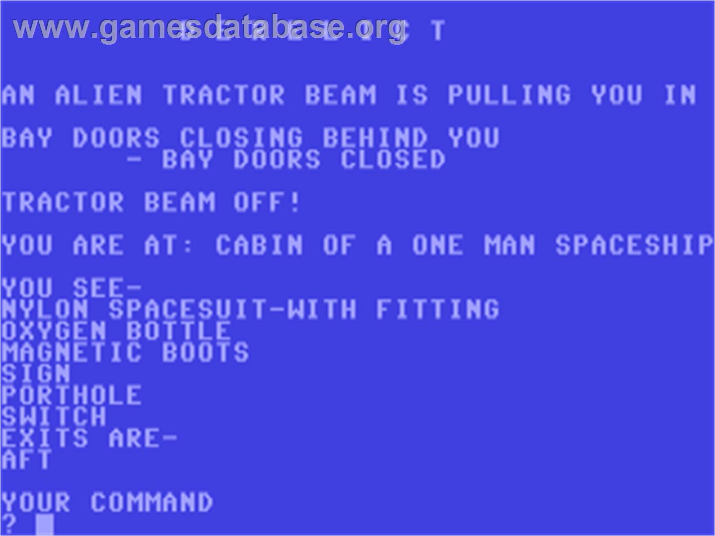 Derelict - Commodore 64 - Artwork - Title Screen