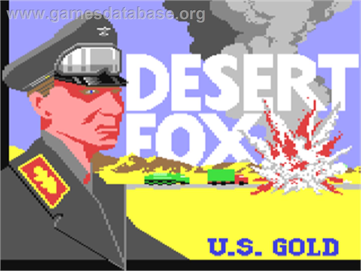 Desert Fox - Commodore 64 - Artwork - Title Screen