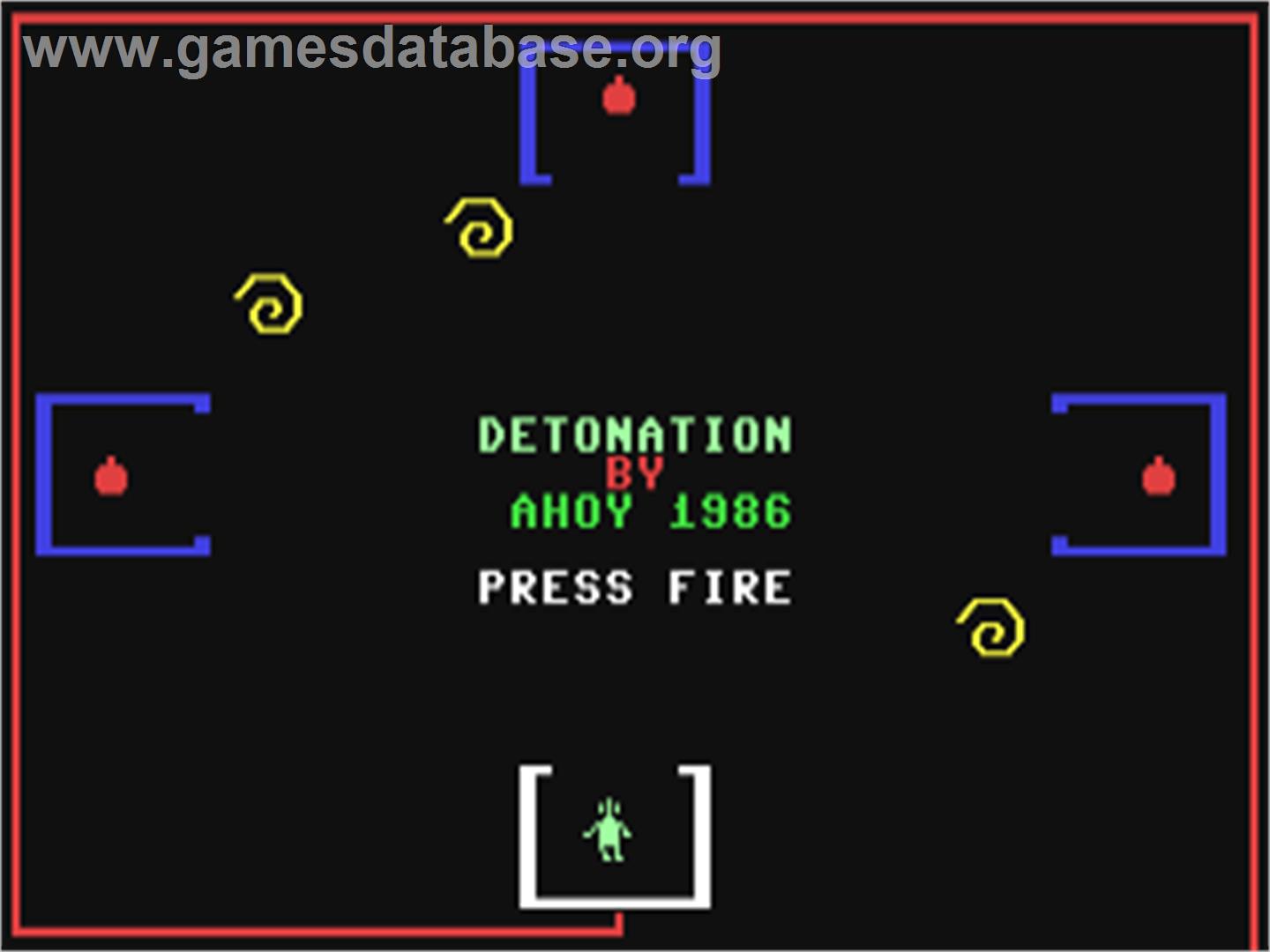 Detonation - Commodore 64 - Artwork - Title Screen