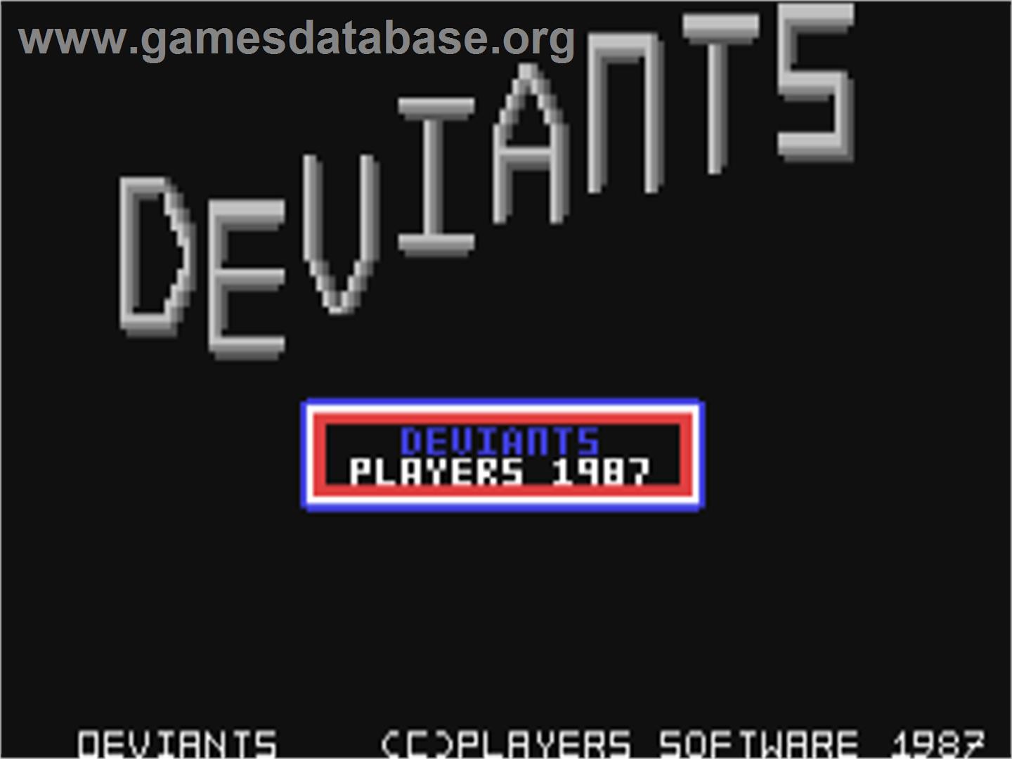 Deviants - Commodore 64 - Artwork - Title Screen