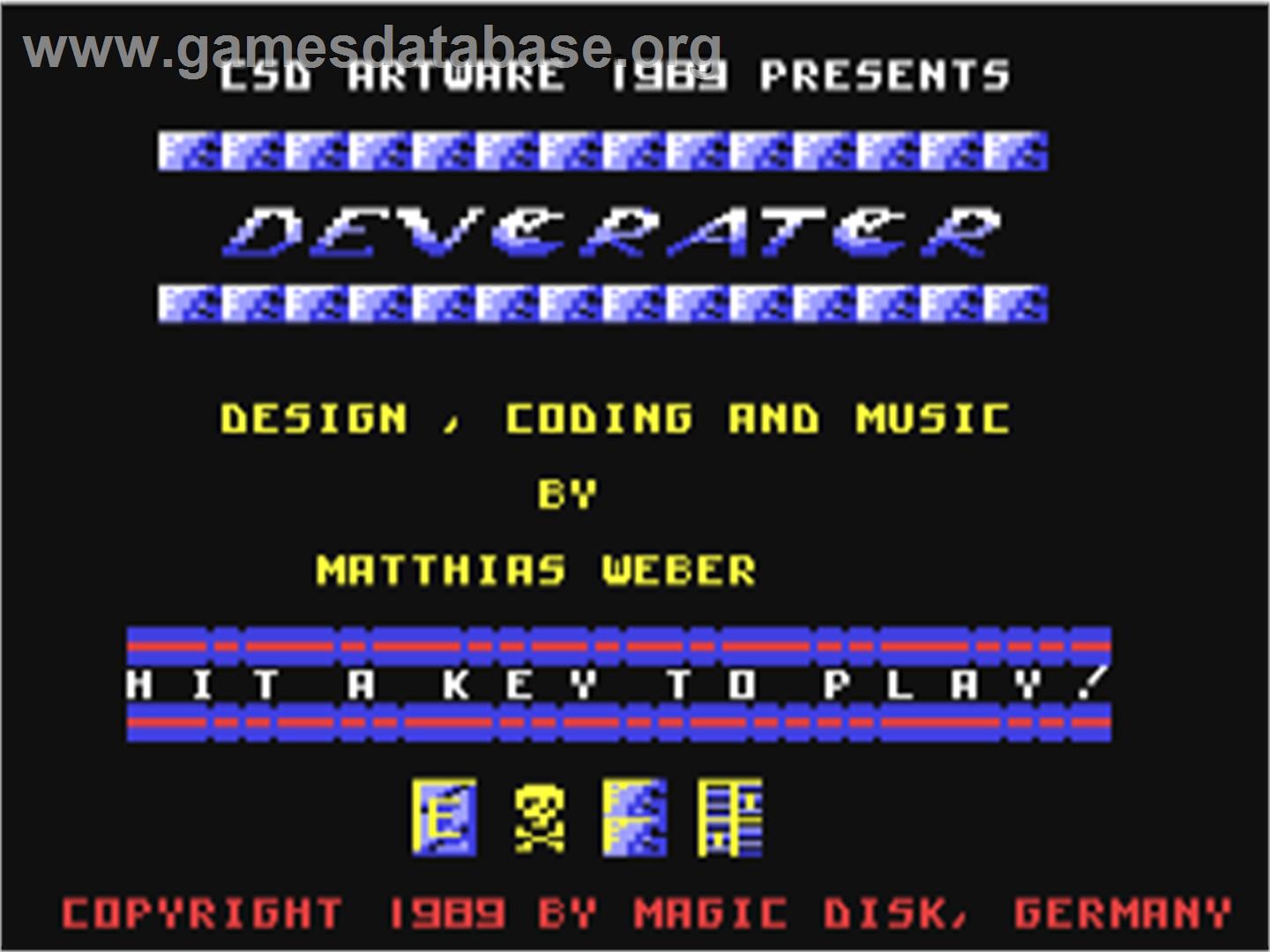 Devorator - Commodore 64 - Artwork - Title Screen