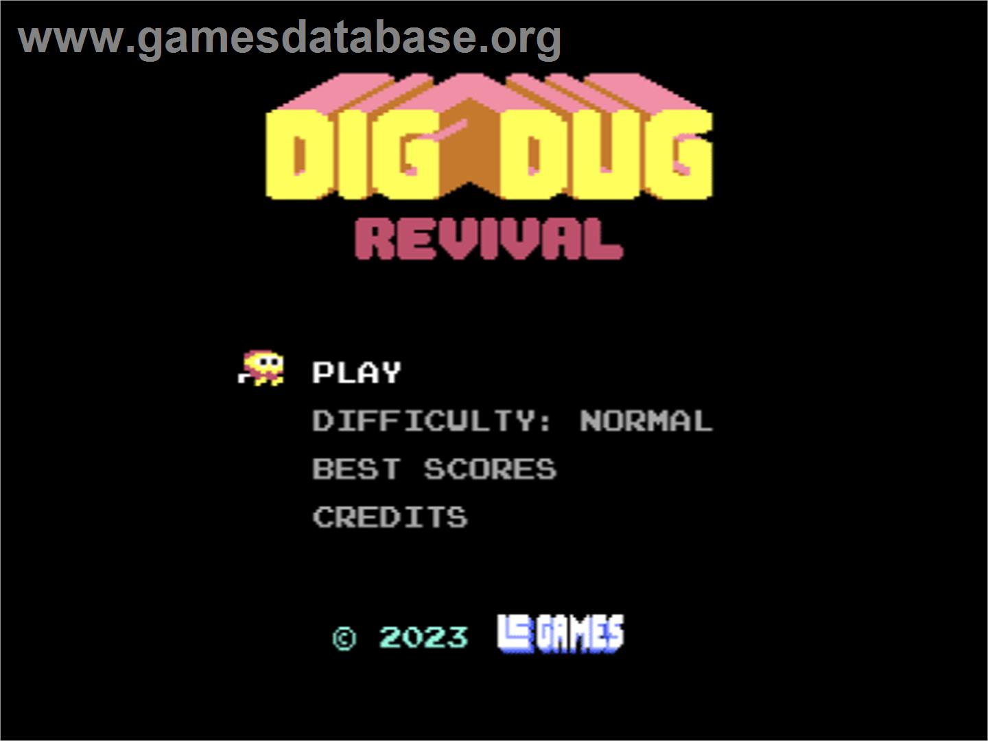 Dig Dug Revival - Commodore 64 - Artwork - Title Screen