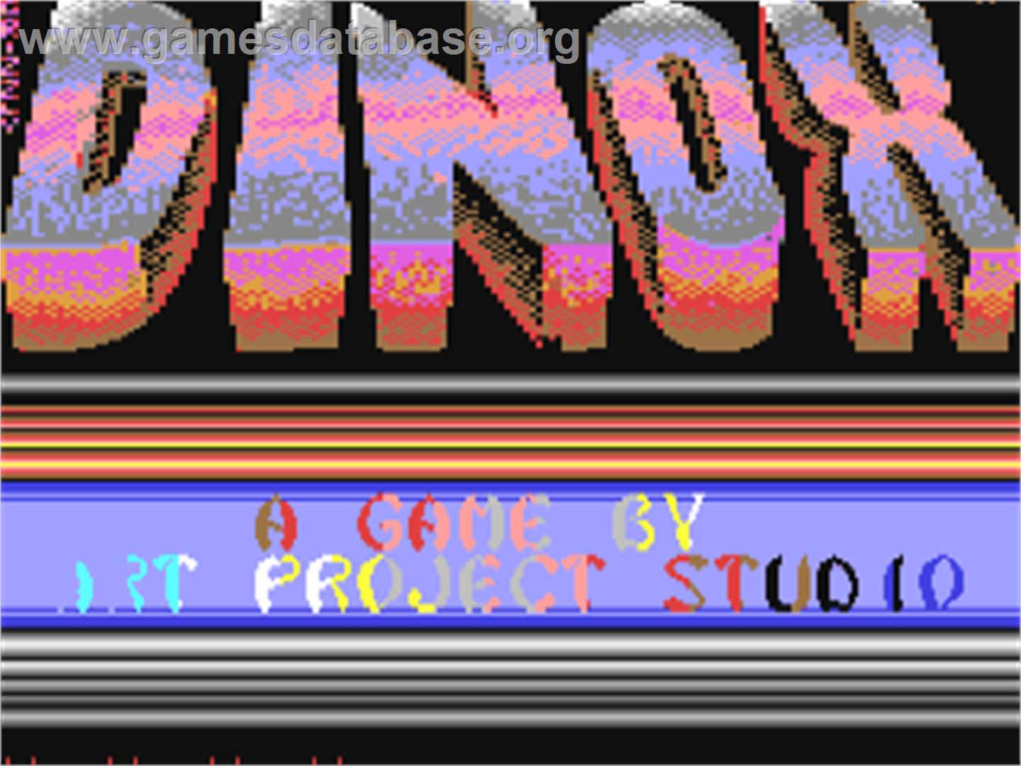 Dinox - Commodore 64 - Artwork - Title Screen