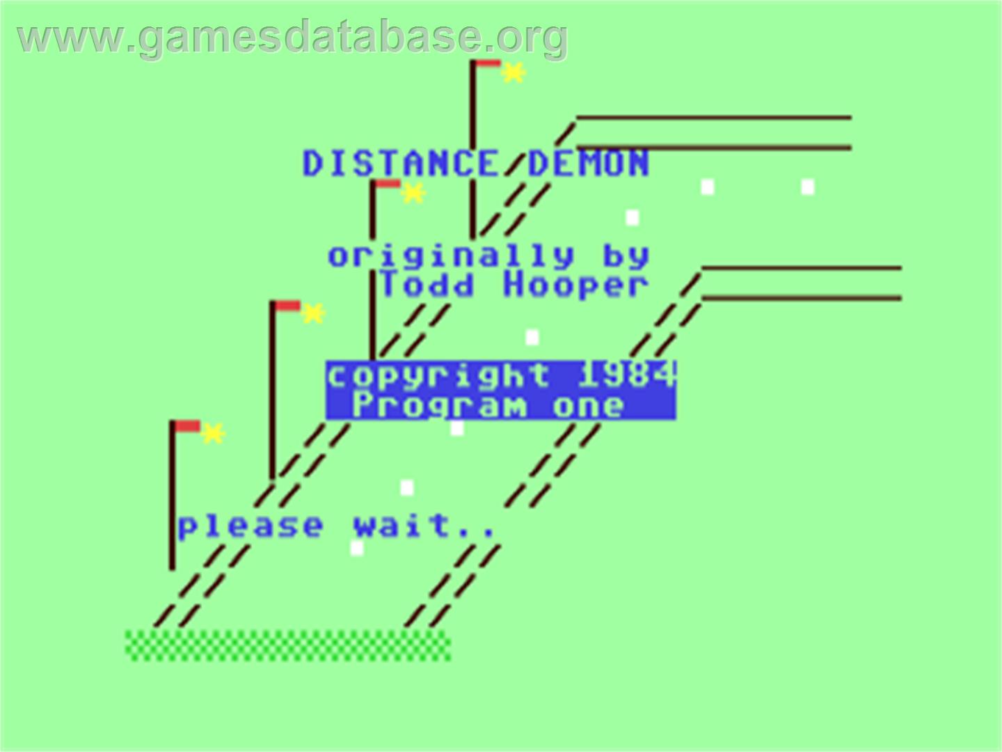 Distance Demon - Commodore 64 - Artwork - Title Screen
