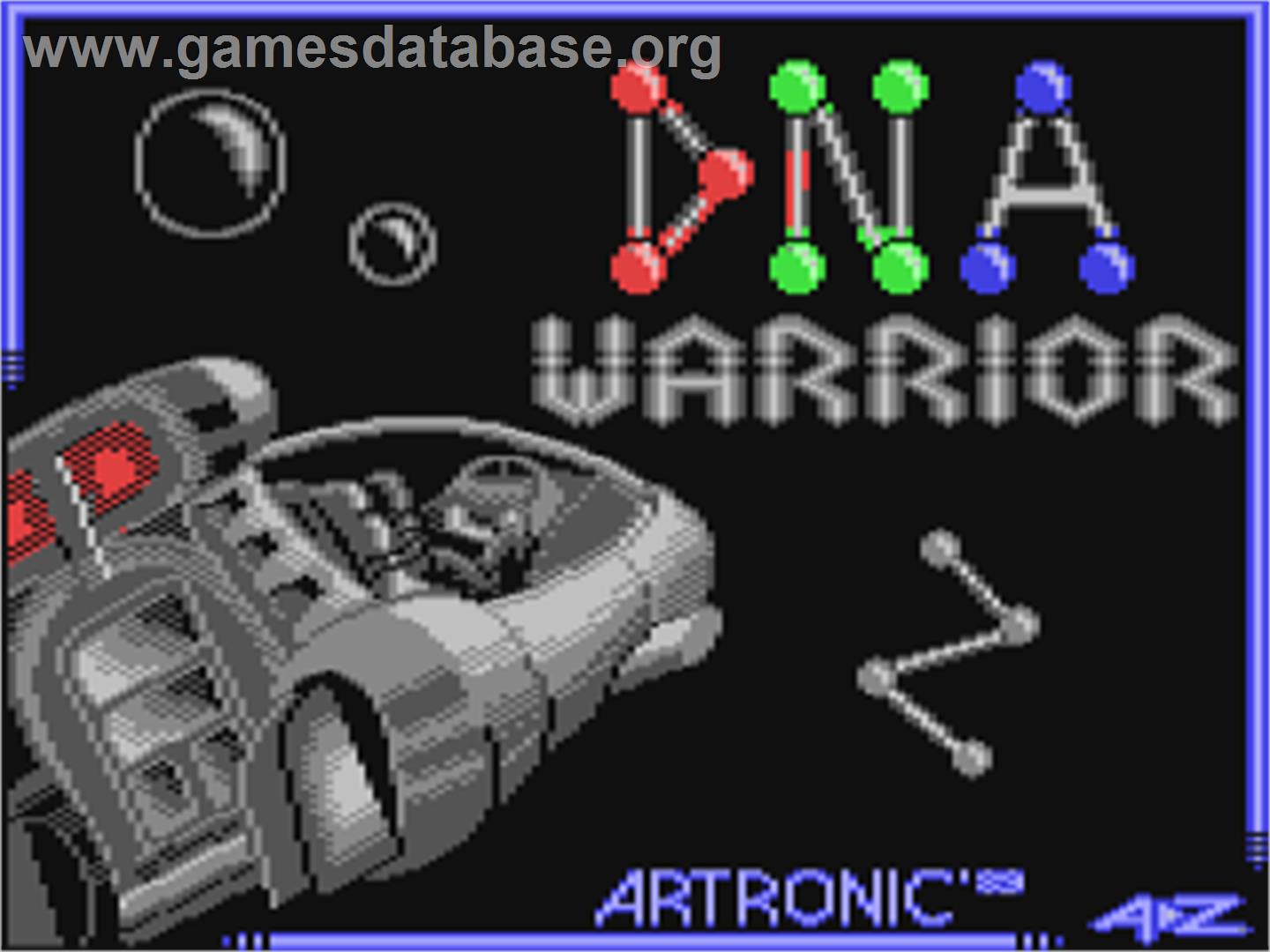 Dna Warrior - Commodore 64 - Artwork - Title Screen