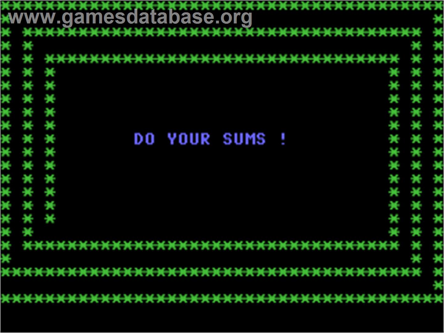 Do Your Sums! - Commodore 64 - Artwork - Title Screen