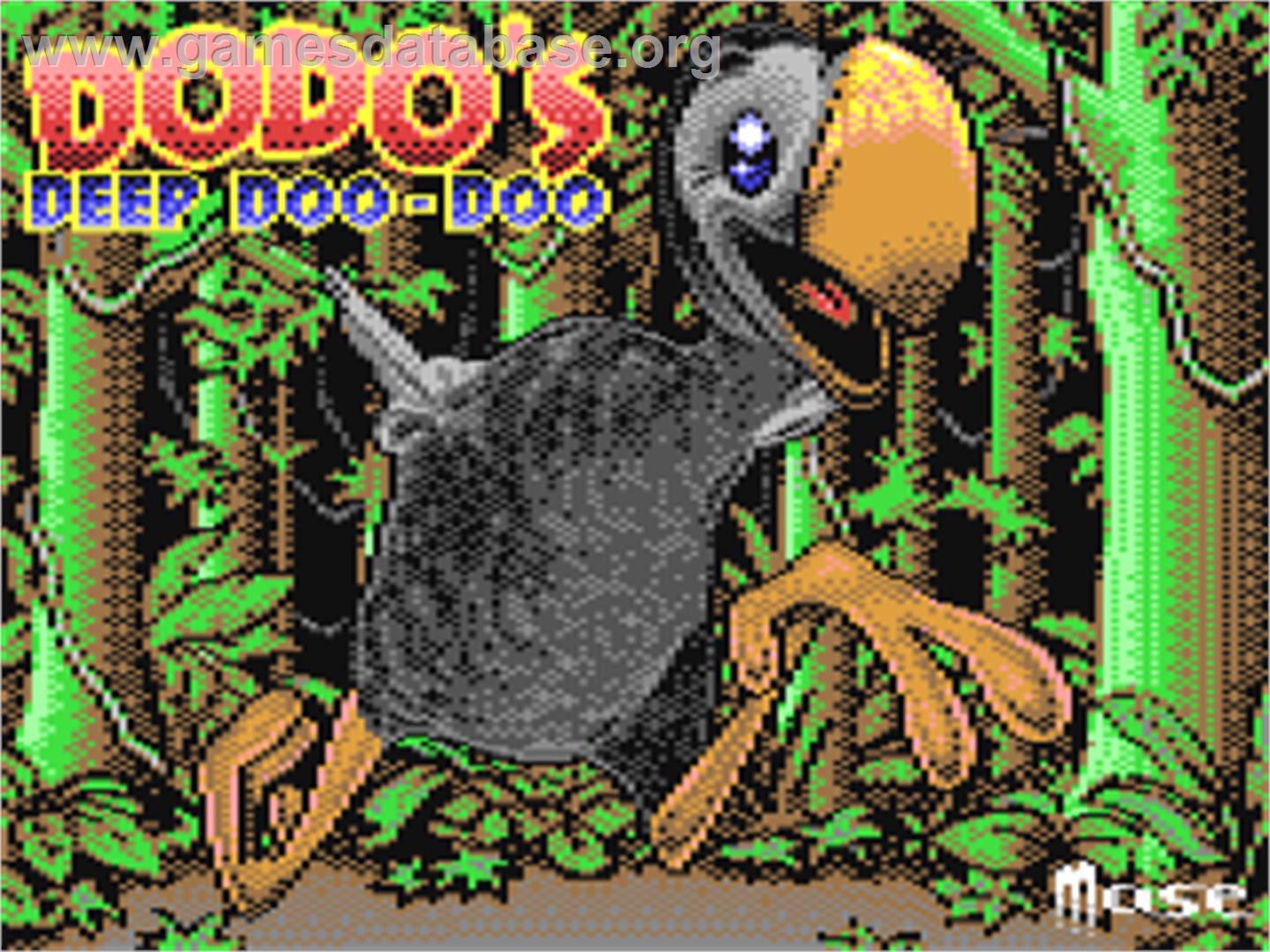 Dodo's Deep Doo-doo - Commodore 64 - Artwork - Title Screen