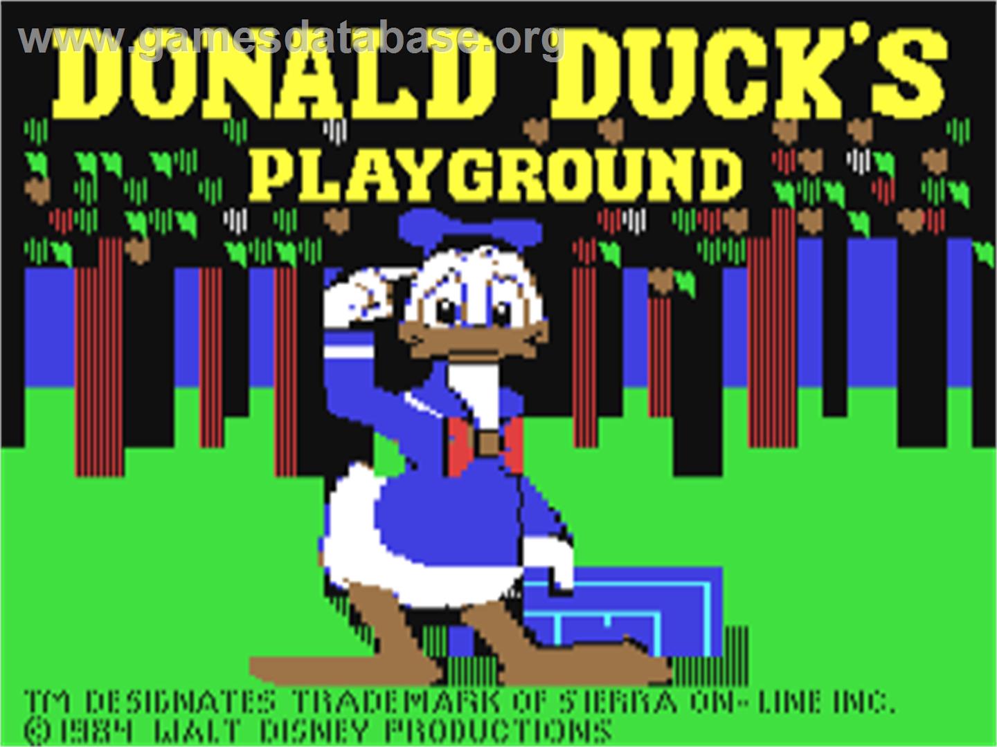 Donald Duck's Playground - Commodore 64 - Artwork - Title Screen