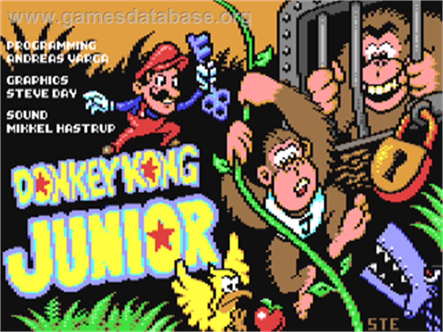 Donkey Kong Junior - Commodore 64 - Artwork - Title Screen