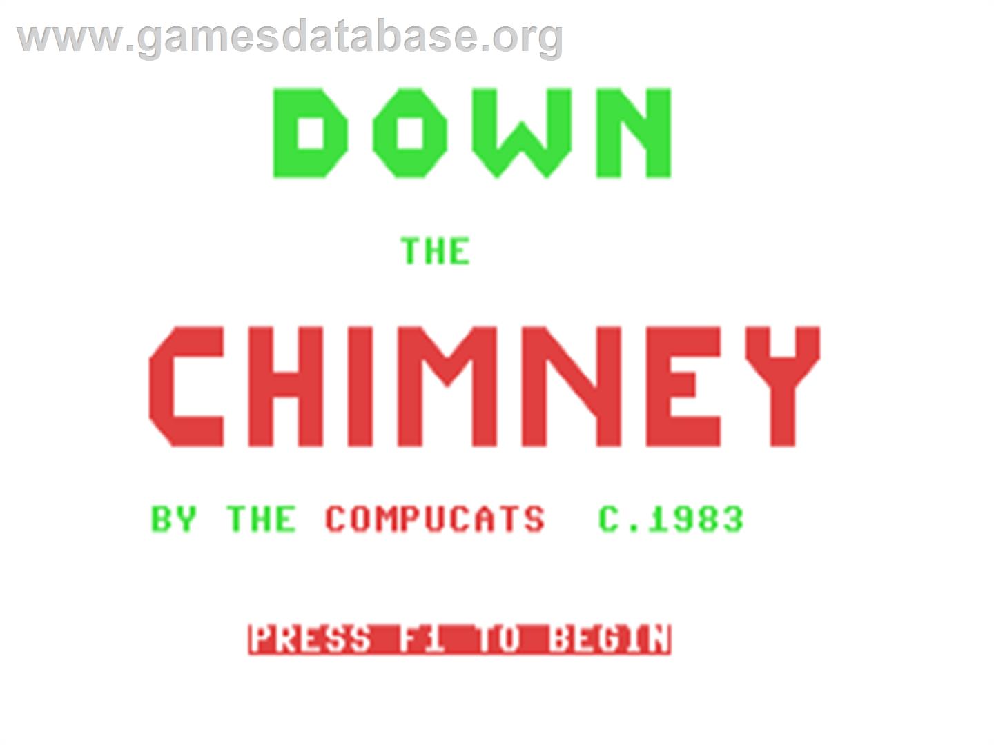 Down The Chimney - Commodore 64 - Artwork - Title Screen