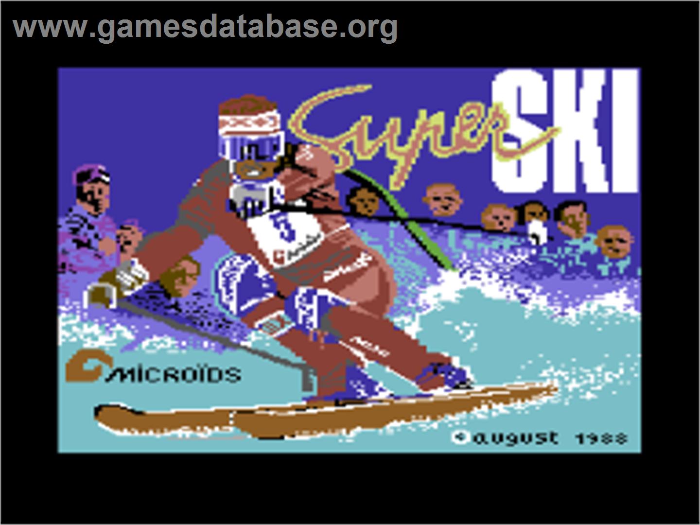 Downhill Challenge - Commodore 64 - Artwork - Title Screen
