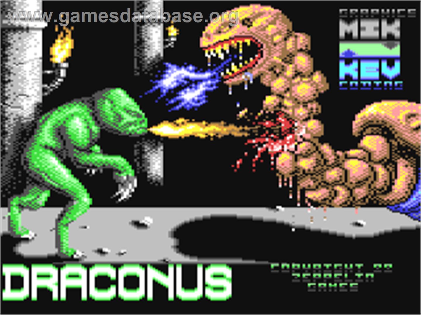 Draconus - Commodore 64 - Artwork - Title Screen