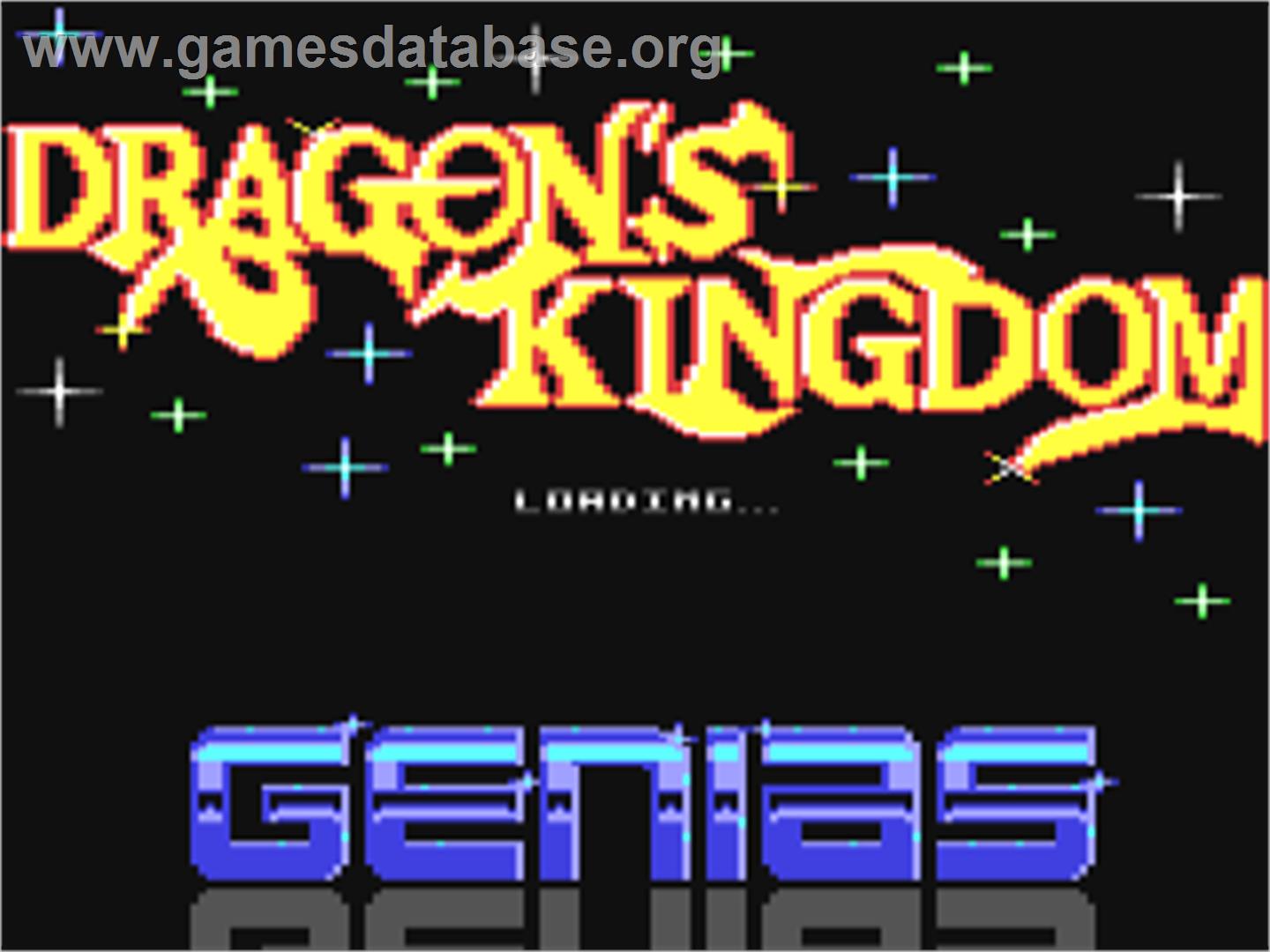 Dragon's Kingdom - Commodore 64 - Artwork - Title Screen