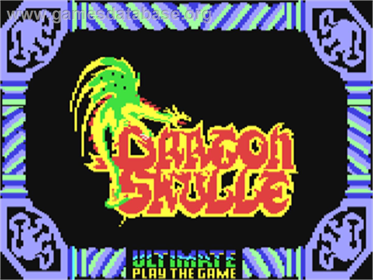 Dragon Skulle - Commodore 64 - Artwork - Title Screen