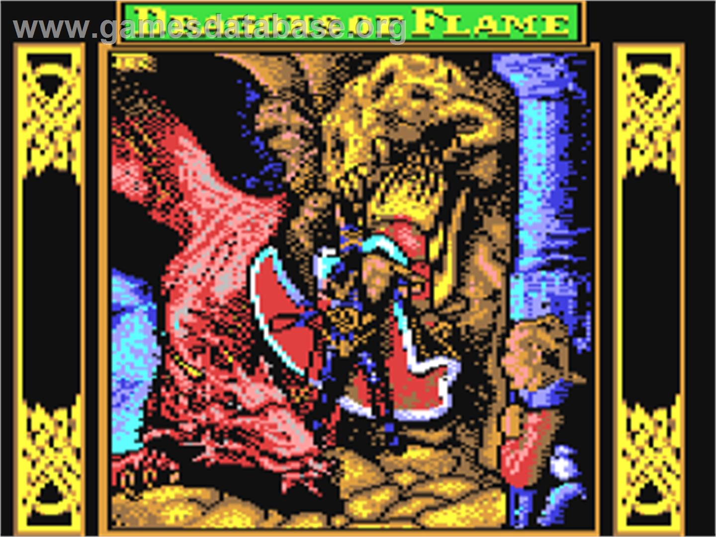 Dragons of Flame - Commodore 64 - Artwork - Title Screen