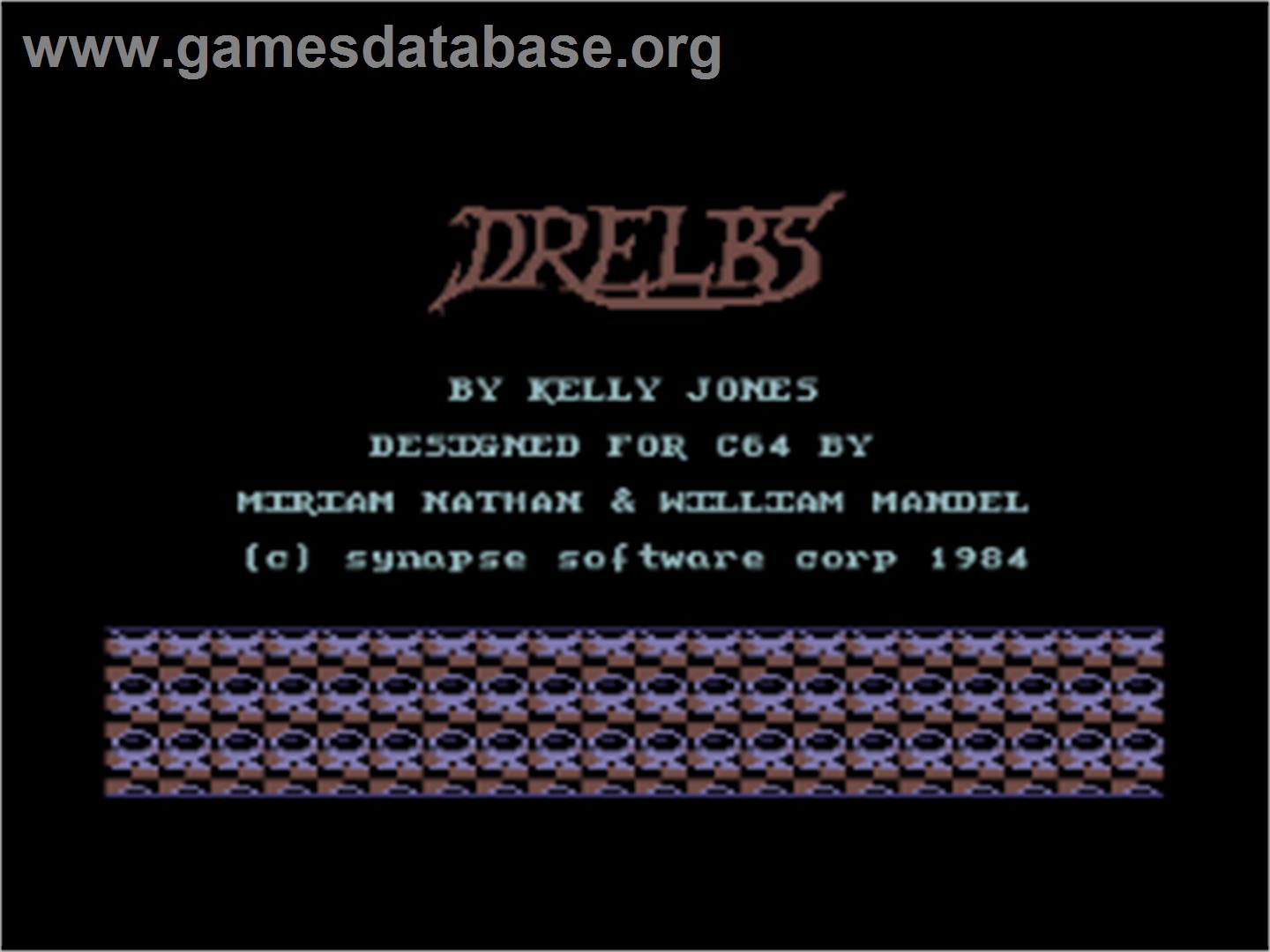 Drelbs - Commodore 64 - Artwork - Title Screen