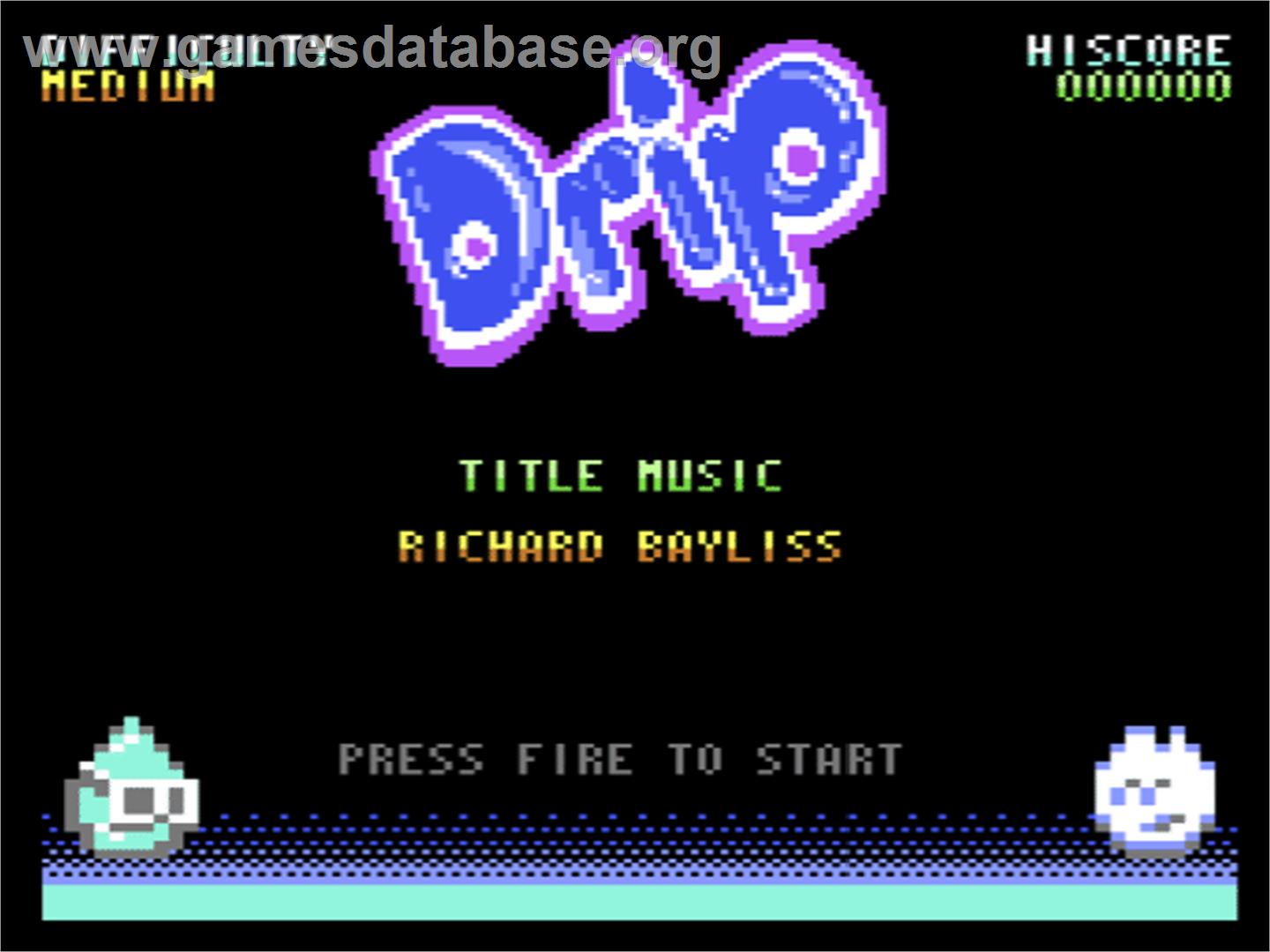 Drip - Commodore 64 - Artwork - Title Screen