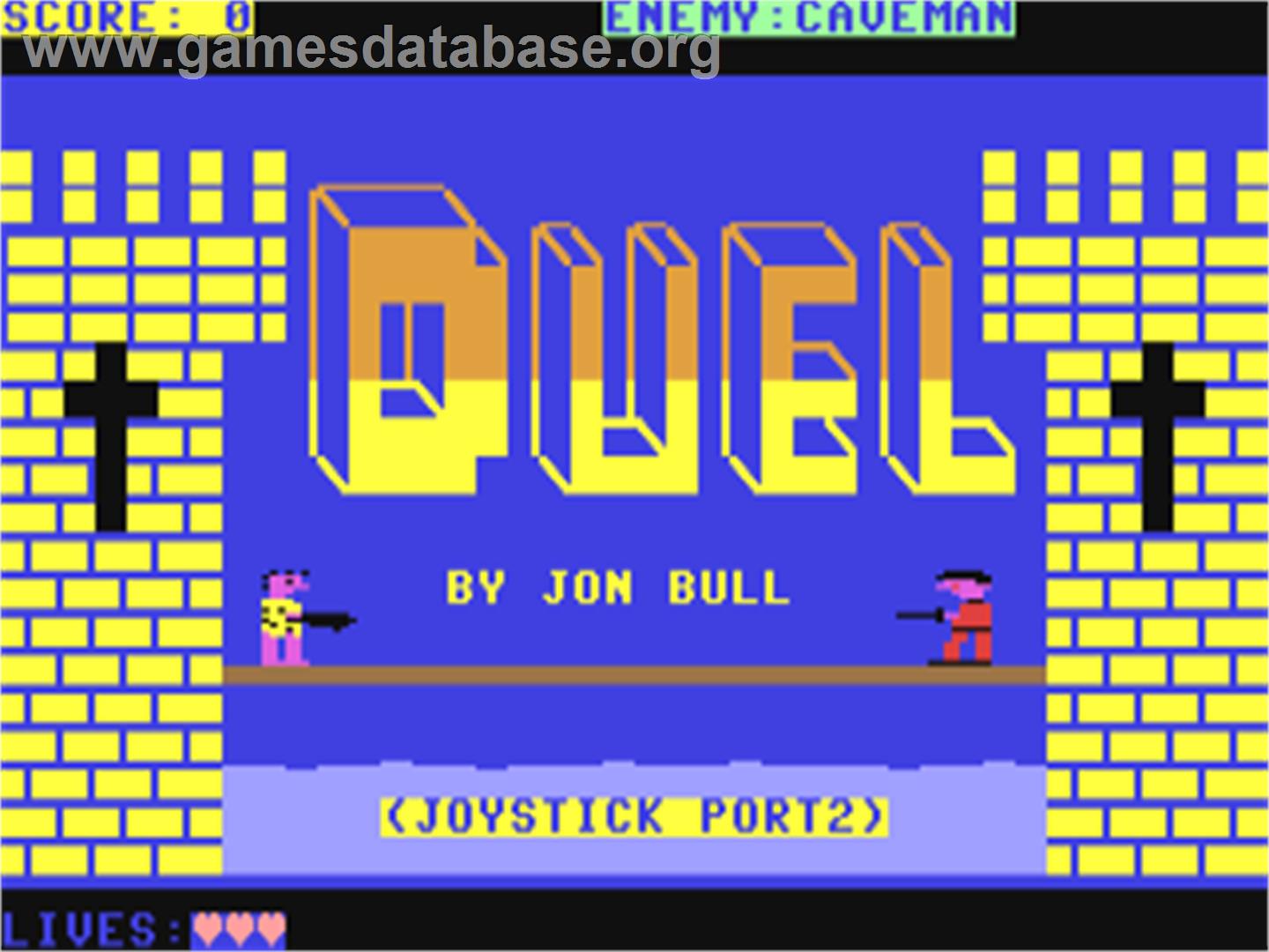 Duel (Unknown) - Commodore 64 - Artwork - Title Screen
