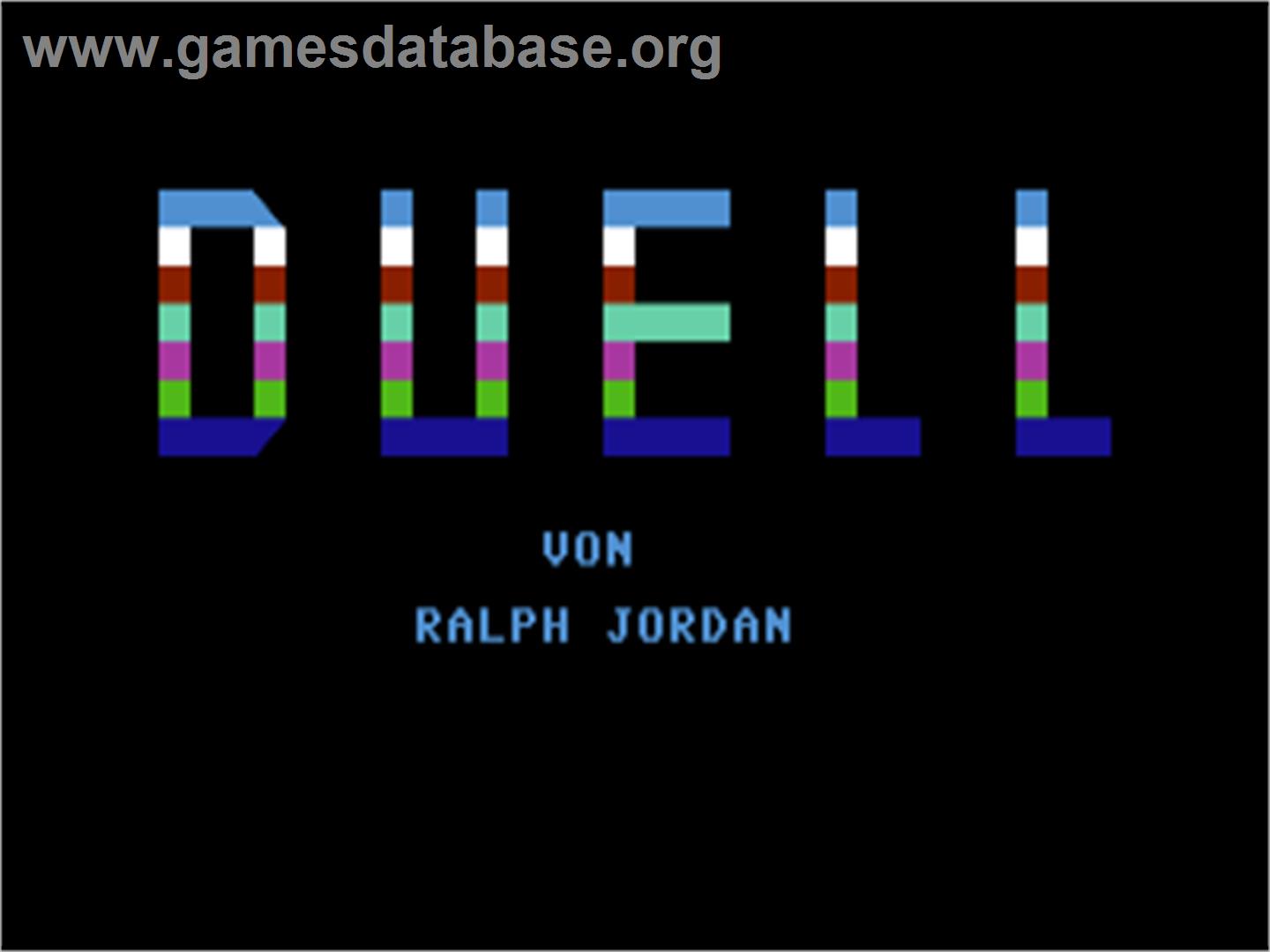 Duell - Commodore 64 - Artwork - Title Screen