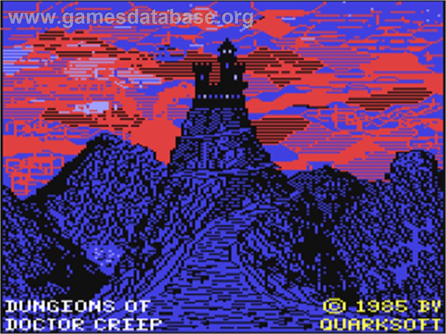 Dungeons Of Doctor Creep - Commodore 64 - Artwork - Title Screen