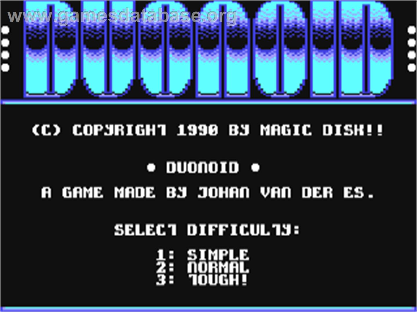 Duonoid - Commodore 64 - Artwork - Title Screen