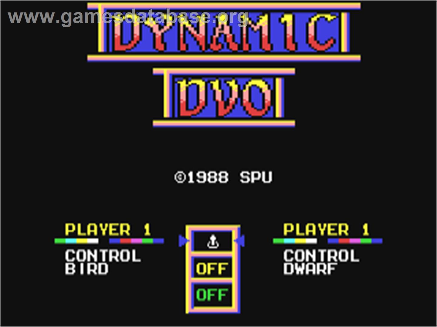 Dynamic Duo - Commodore 64 - Artwork - Title Screen