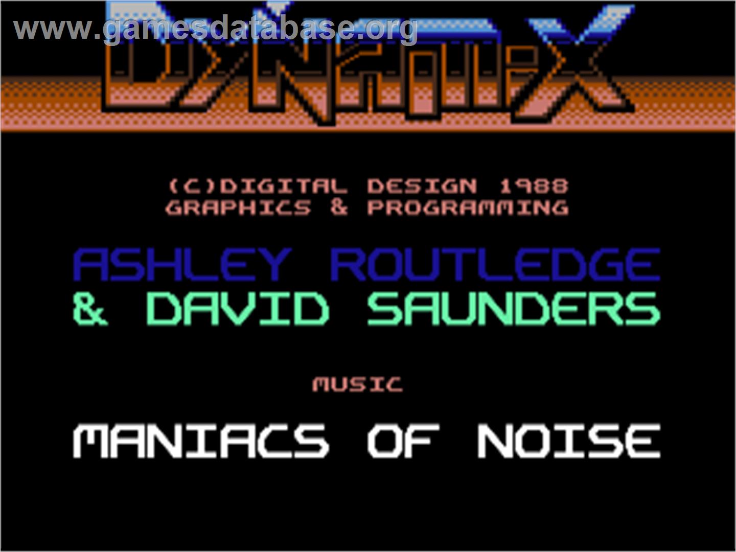 Dynamix - Commodore 64 - Artwork - Title Screen