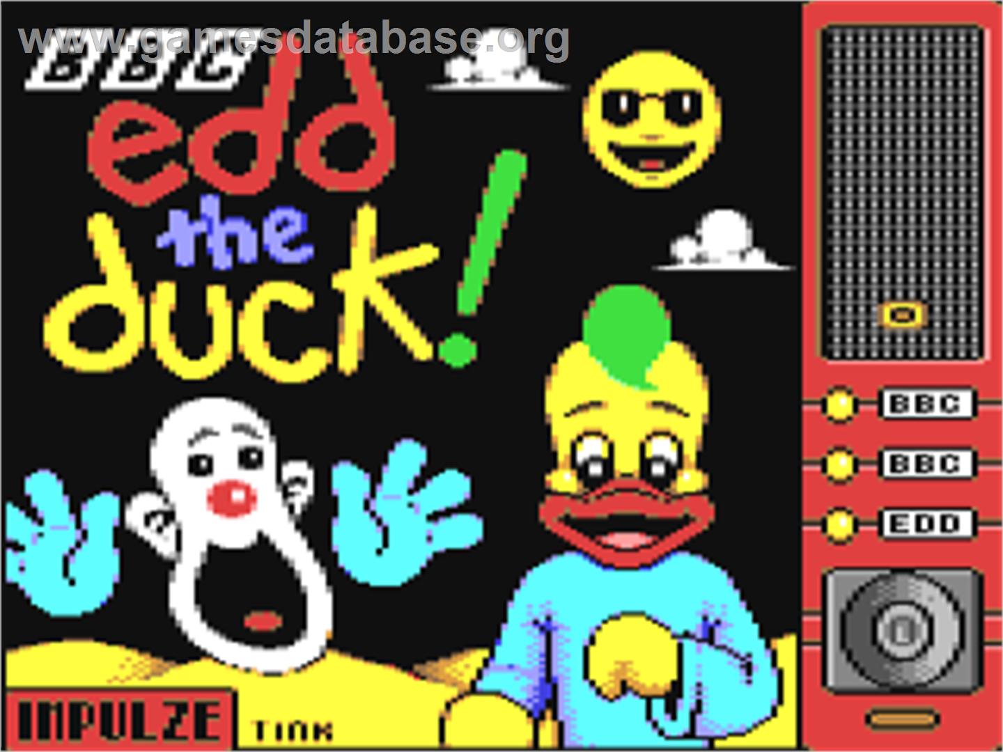 Edd the Duck! - Commodore 64 - Artwork - Title Screen
