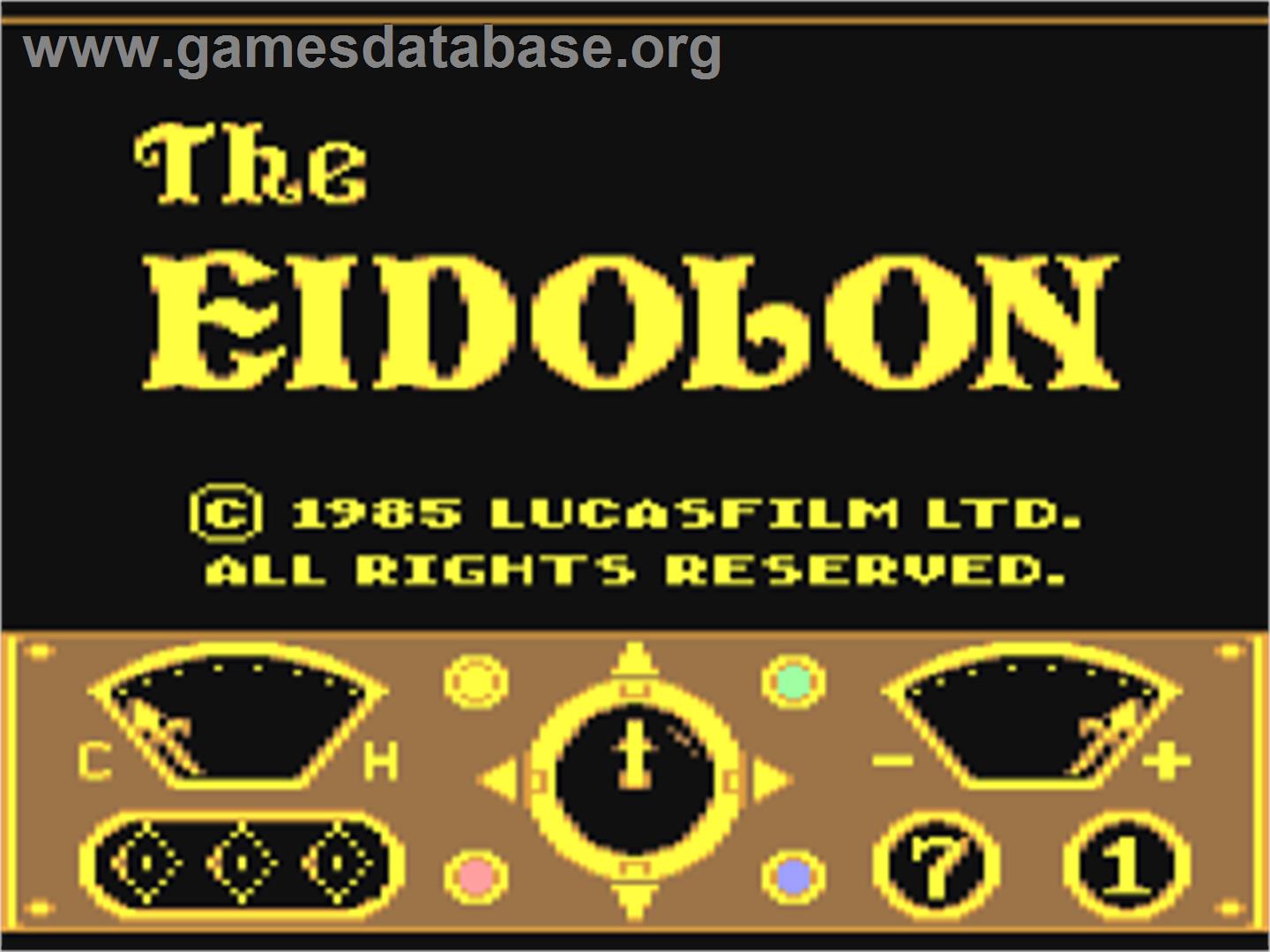 Eidolon, The - Commodore 64 - Artwork - Title Screen