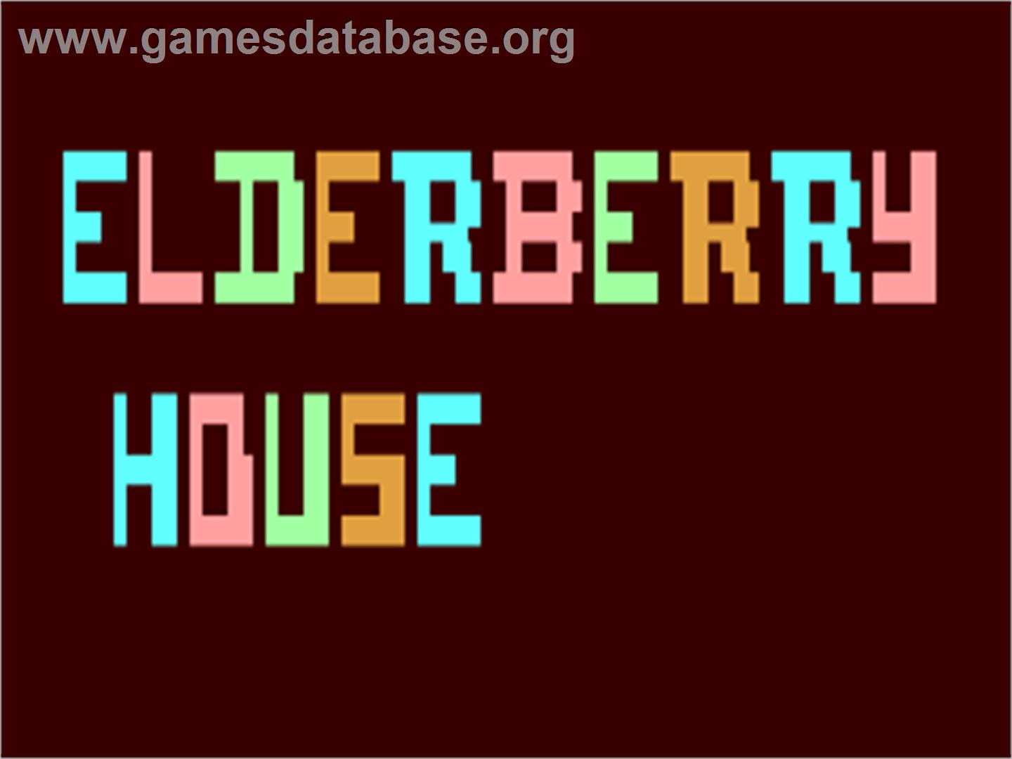 Elderberry House - Commodore 64 - Artwork - Title Screen