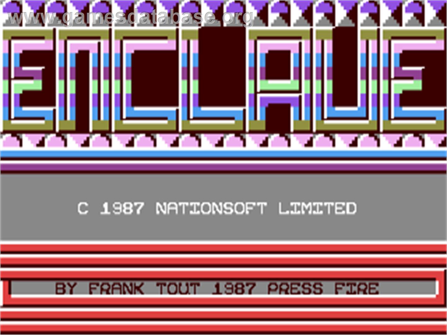 Enclave - Commodore 64 - Artwork - Title Screen