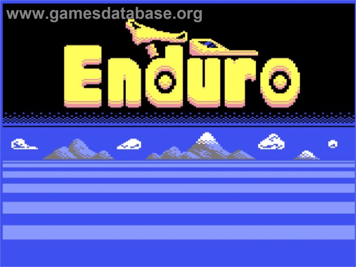Enduro! - Commodore 64 - Artwork - Title Screen