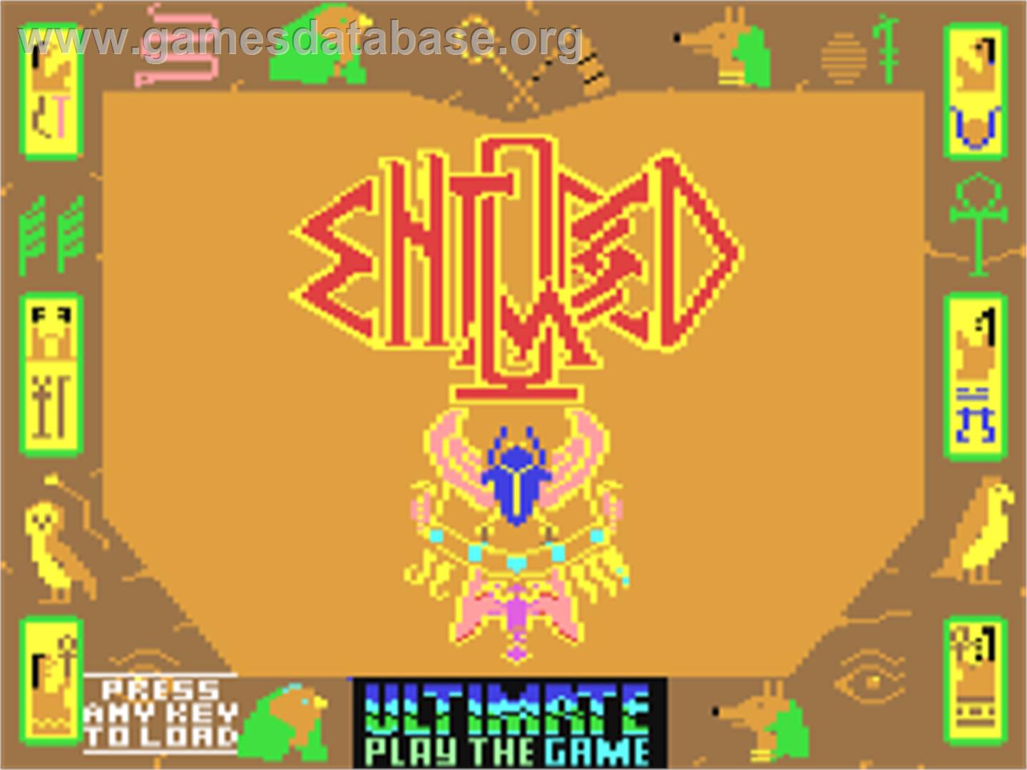 Entombed - Commodore 64 - Artwork - Title Screen