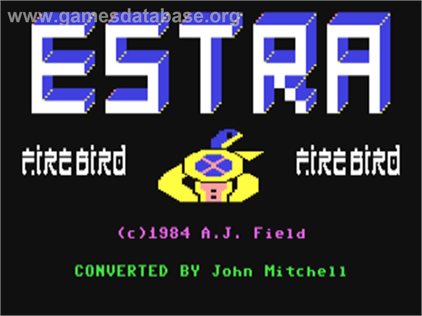 Estra - Commodore 64 - Artwork - Title Screen