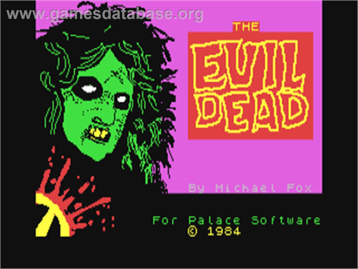 Evil Dead, The - Commodore 64 - Artwork - Title Screen