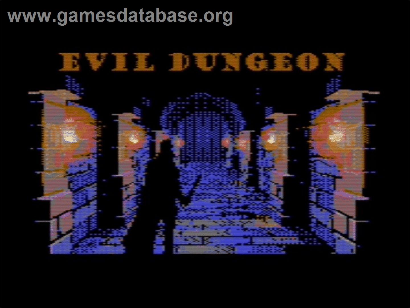 Evil Dungeon - Commodore 64 - Artwork - Title Screen