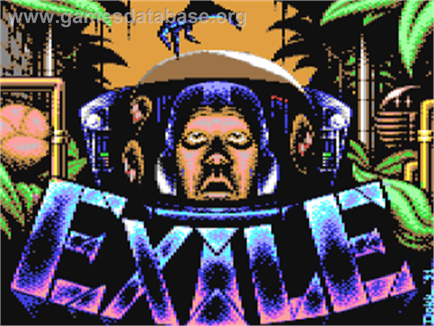 Exile - Commodore 64 - Artwork - Title Screen
