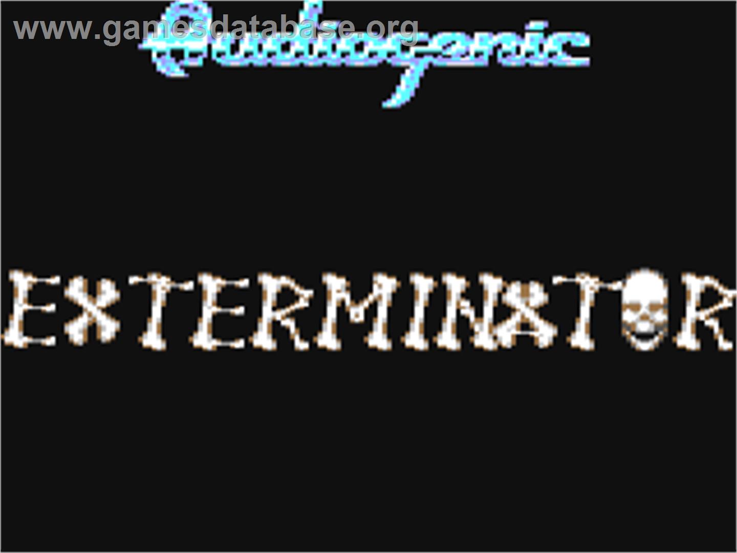 Exterminator (Bubble Bus Software) - Commodore 64 - Artwork - Title Screen