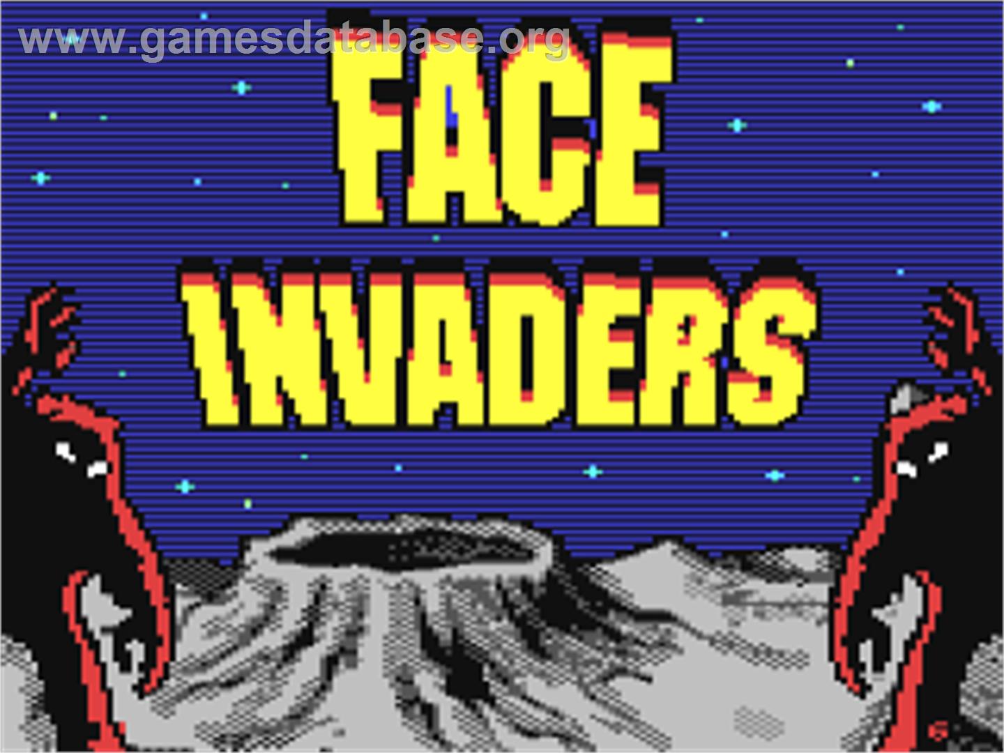 Face Invaders - Commodore 64 - Artwork - Title Screen