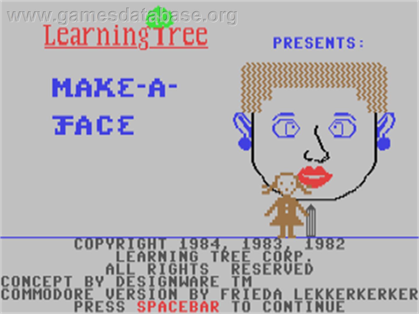 Facemaker - Commodore 64 - Artwork - Title Screen