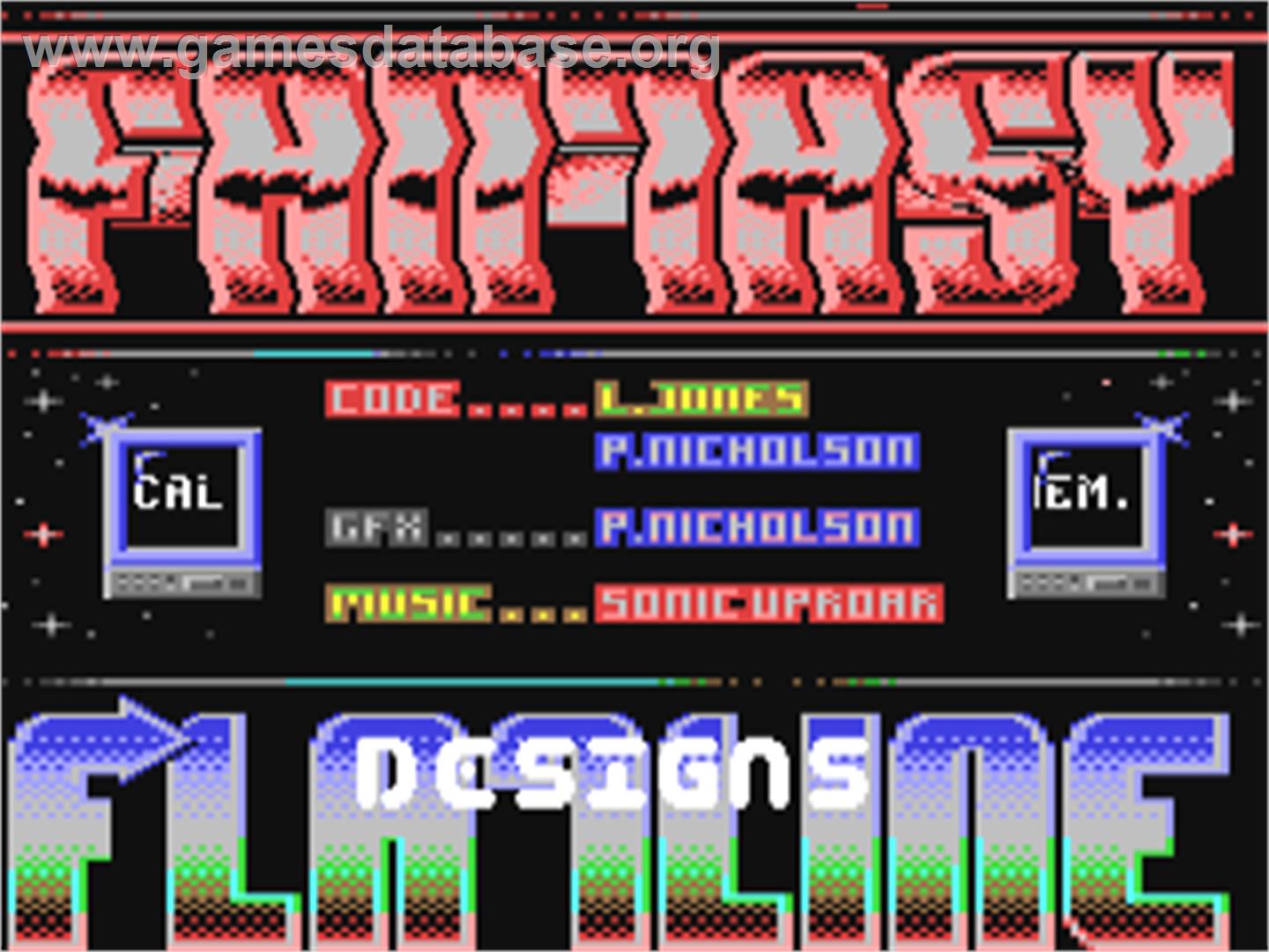 Fantasy (Flatline Designs) - Commodore 64 - Artwork - Title Screen