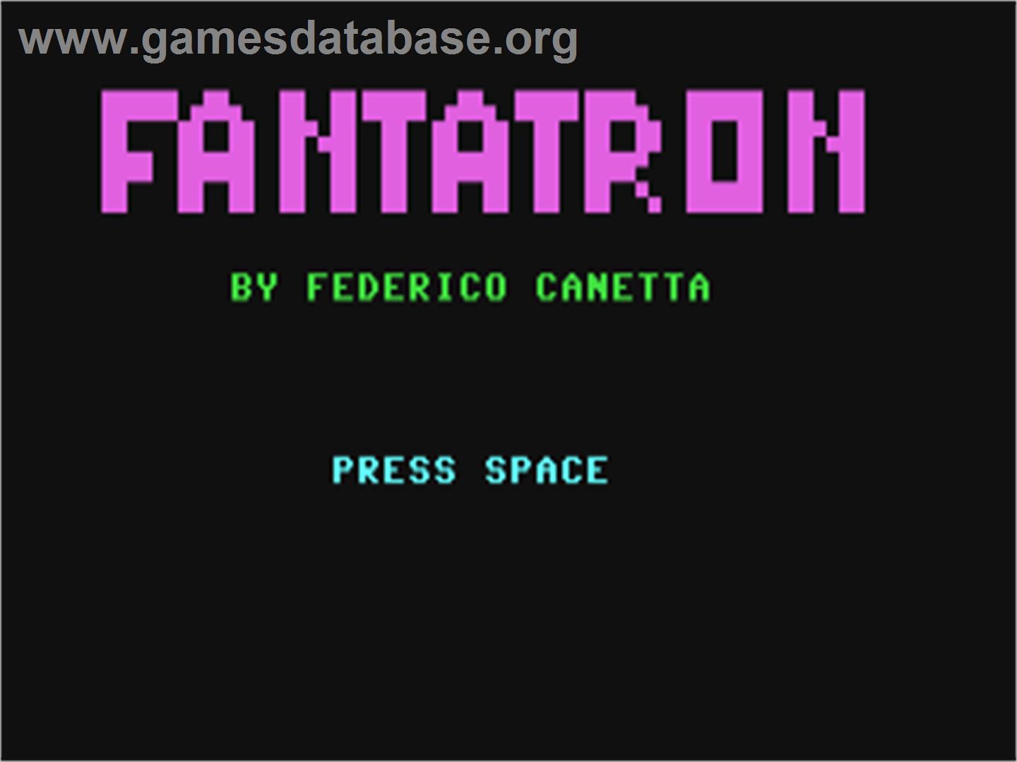 Fantatron - Commodore 64 - Artwork - Title Screen