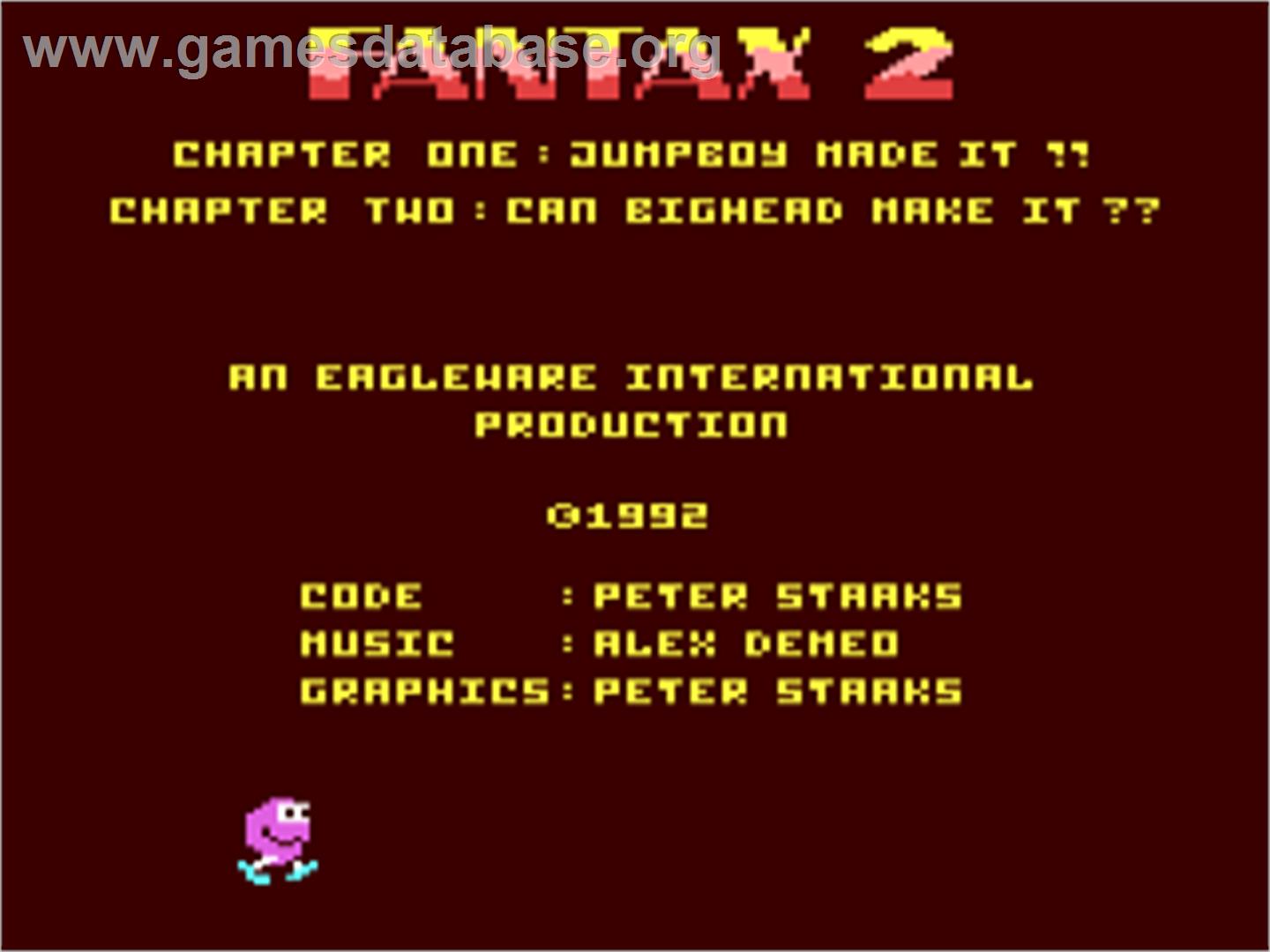 Fantax 2 - Commodore 64 - Artwork - Title Screen