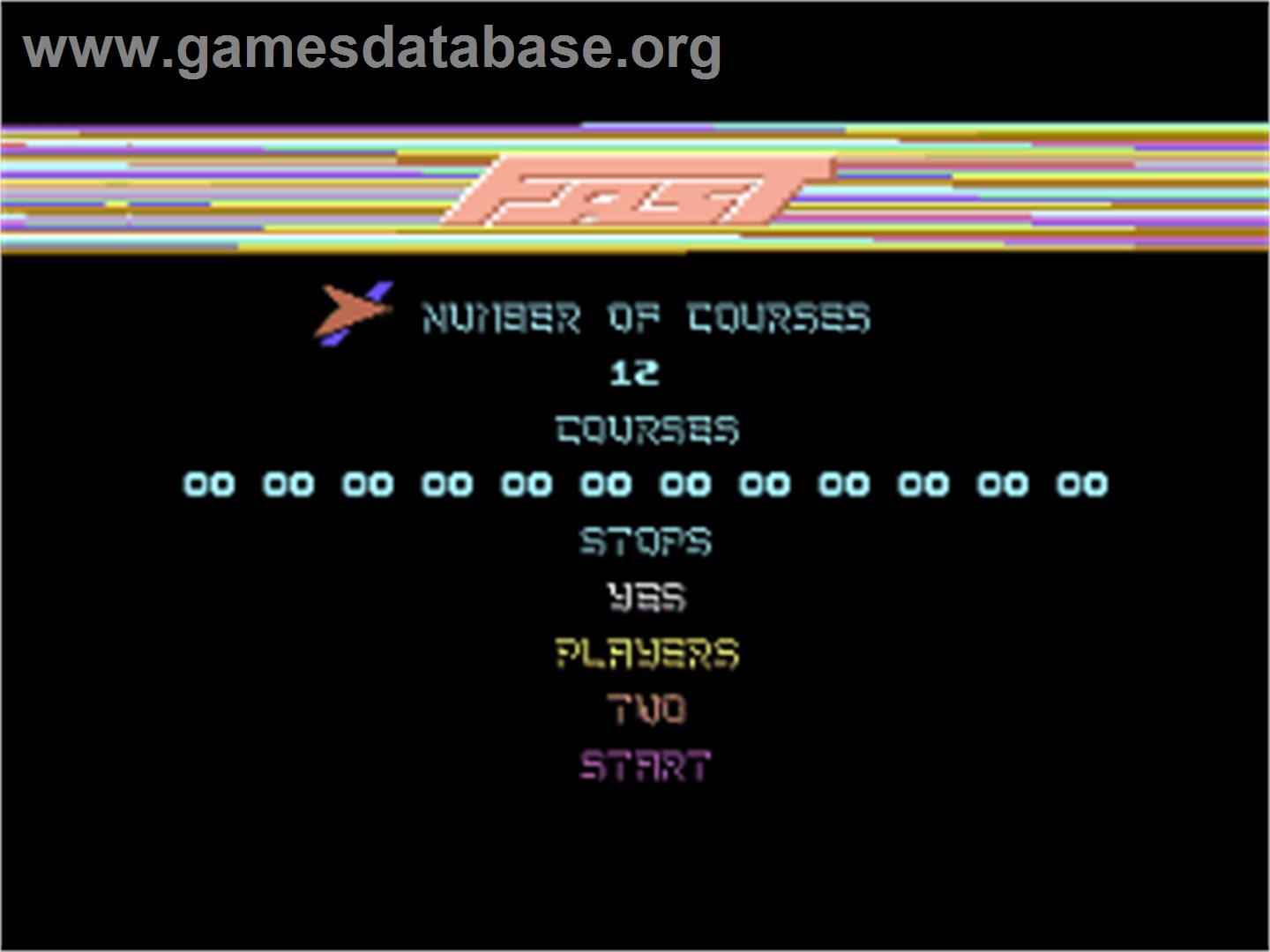 Fast - Commodore 64 - Artwork - Title Screen