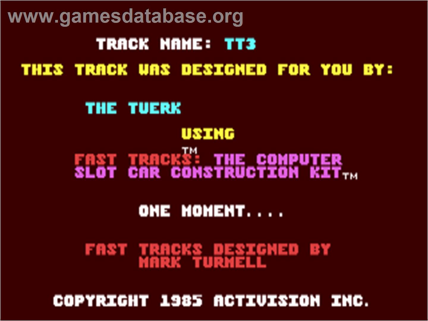 Fast Tracks - Tt3 - Commodore 64 - Artwork - Title Screen