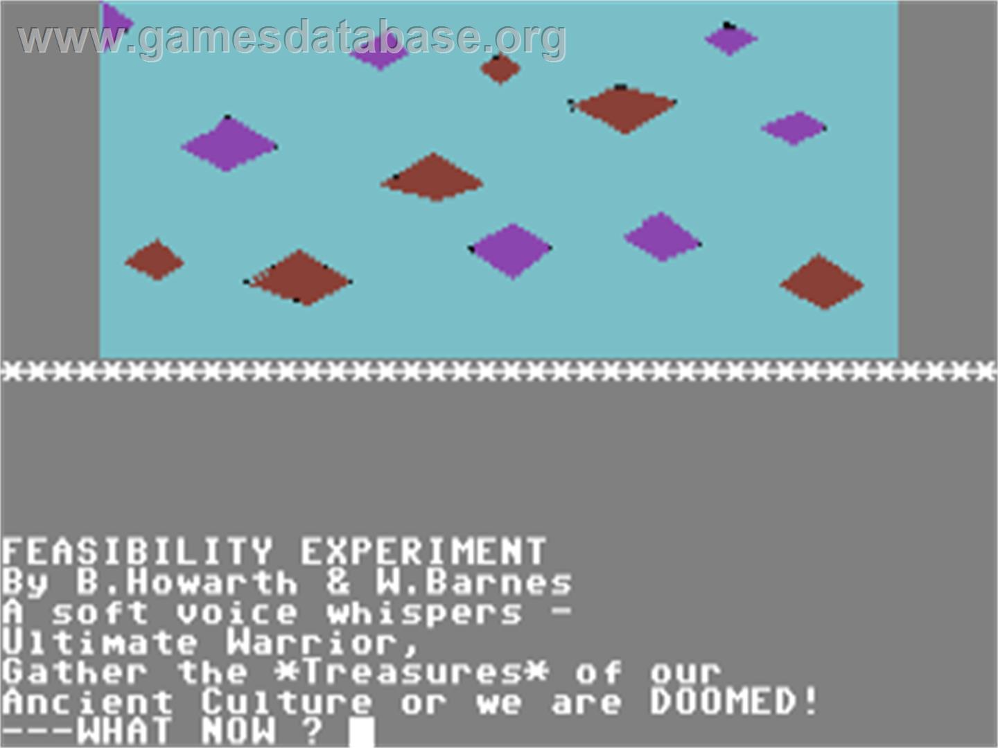 Feasibility Experiment - Commodore 64 - Artwork - Title Screen