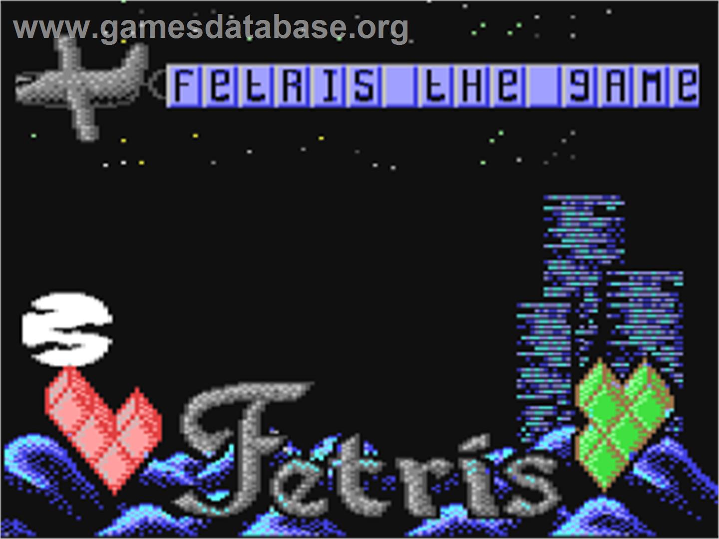 Fetris - Commodore 64 - Artwork - Title Screen