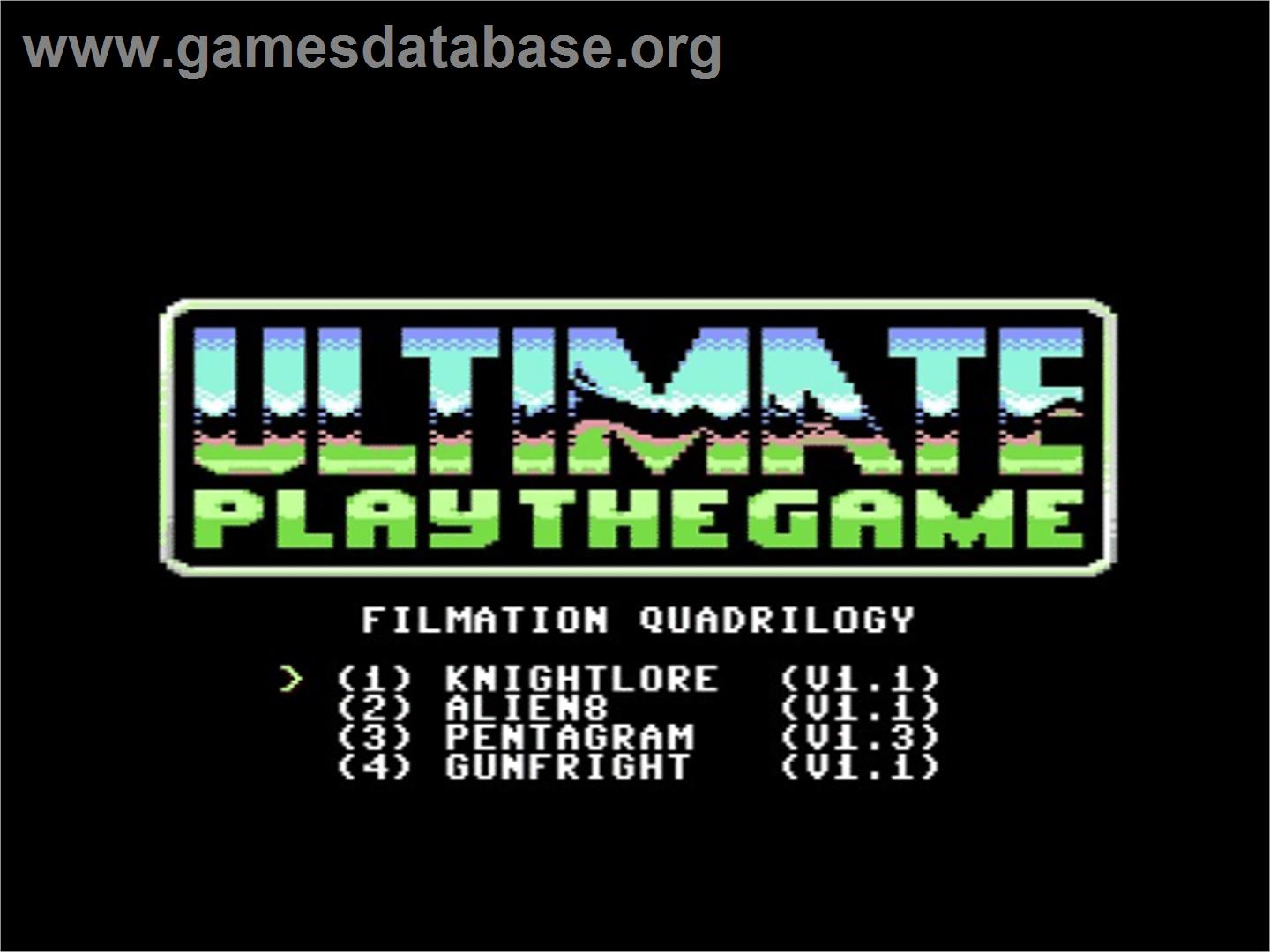 Filmation Quadrilogy - Commodore 64 - Artwork - Title Screen