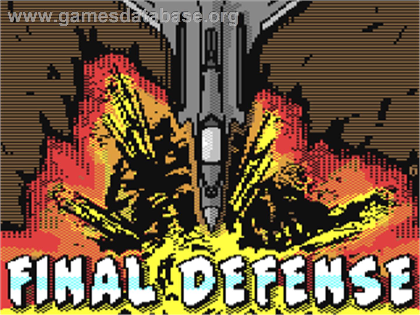 Final Defense - Commodore 64 - Artwork - Title Screen